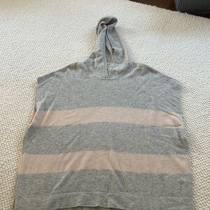 White and Warren cashmere hoodie / poncho